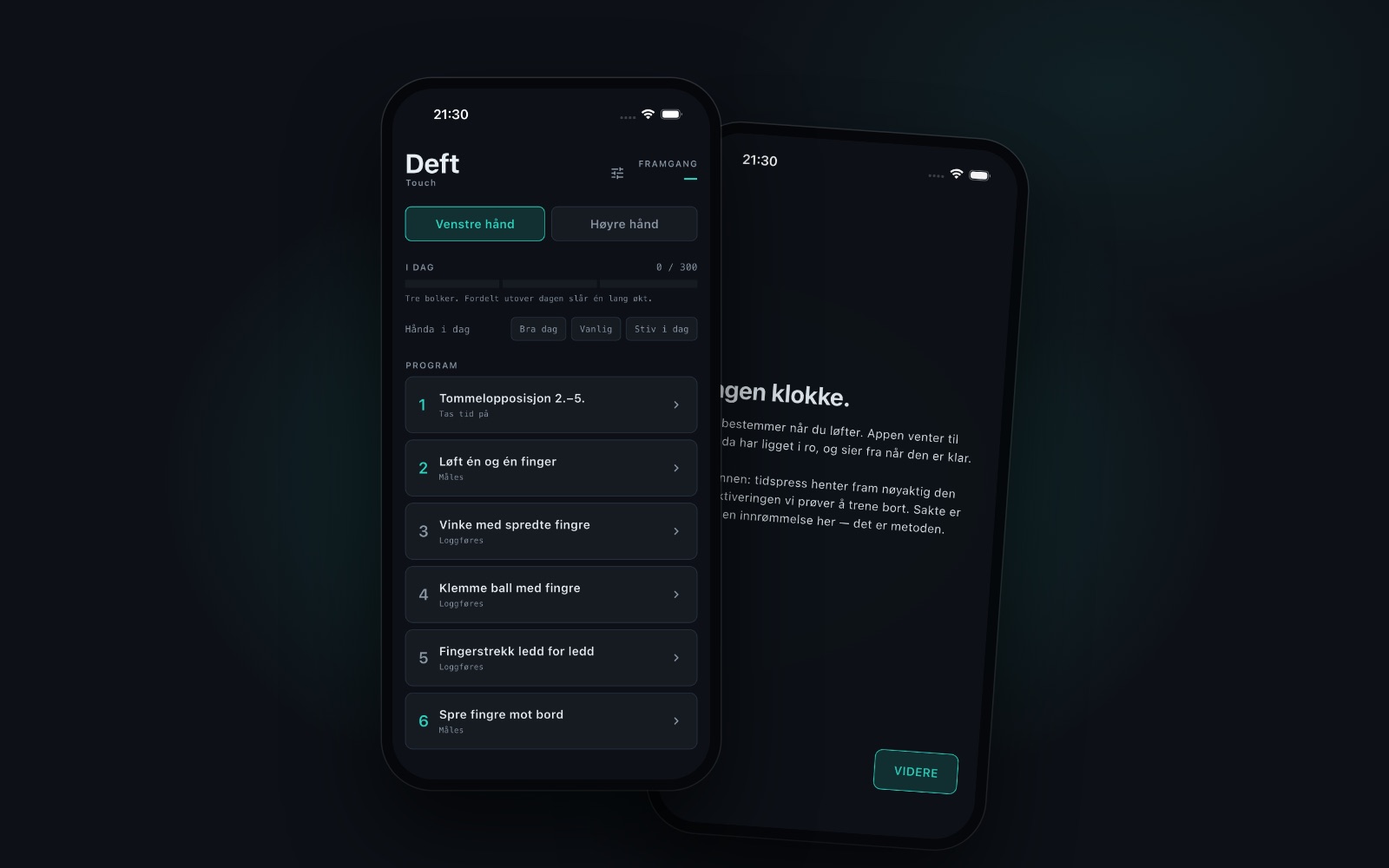 Deft — Treningsapp for hånda