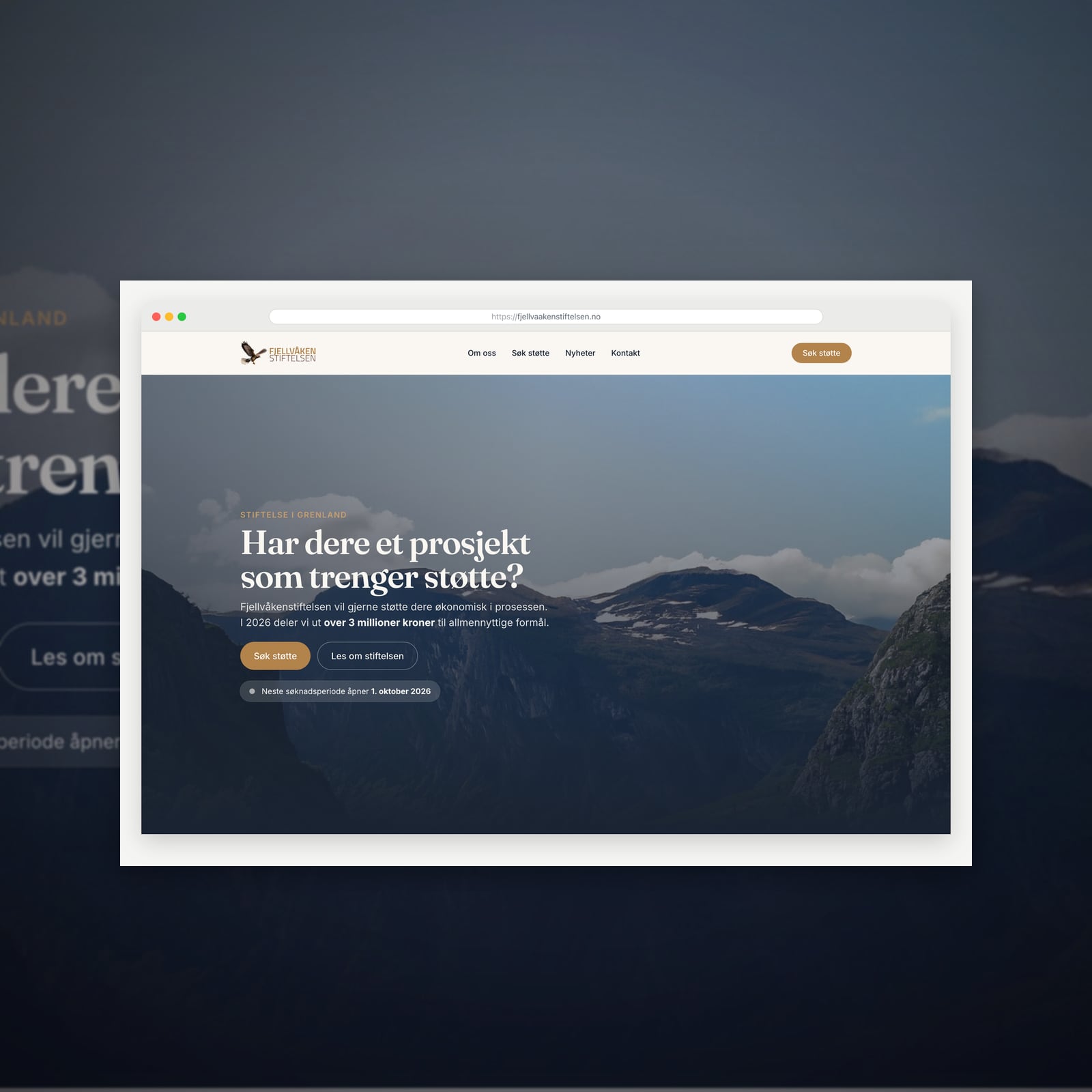 Fjellvåkenstiftelsen — Søkerportal