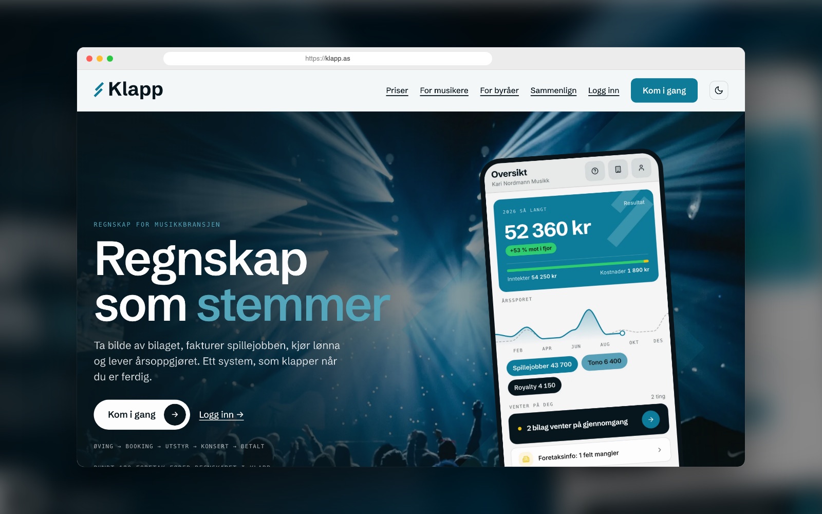 Klapp — Regnskapsplattform